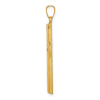 14K Hollow Cross Pendant
