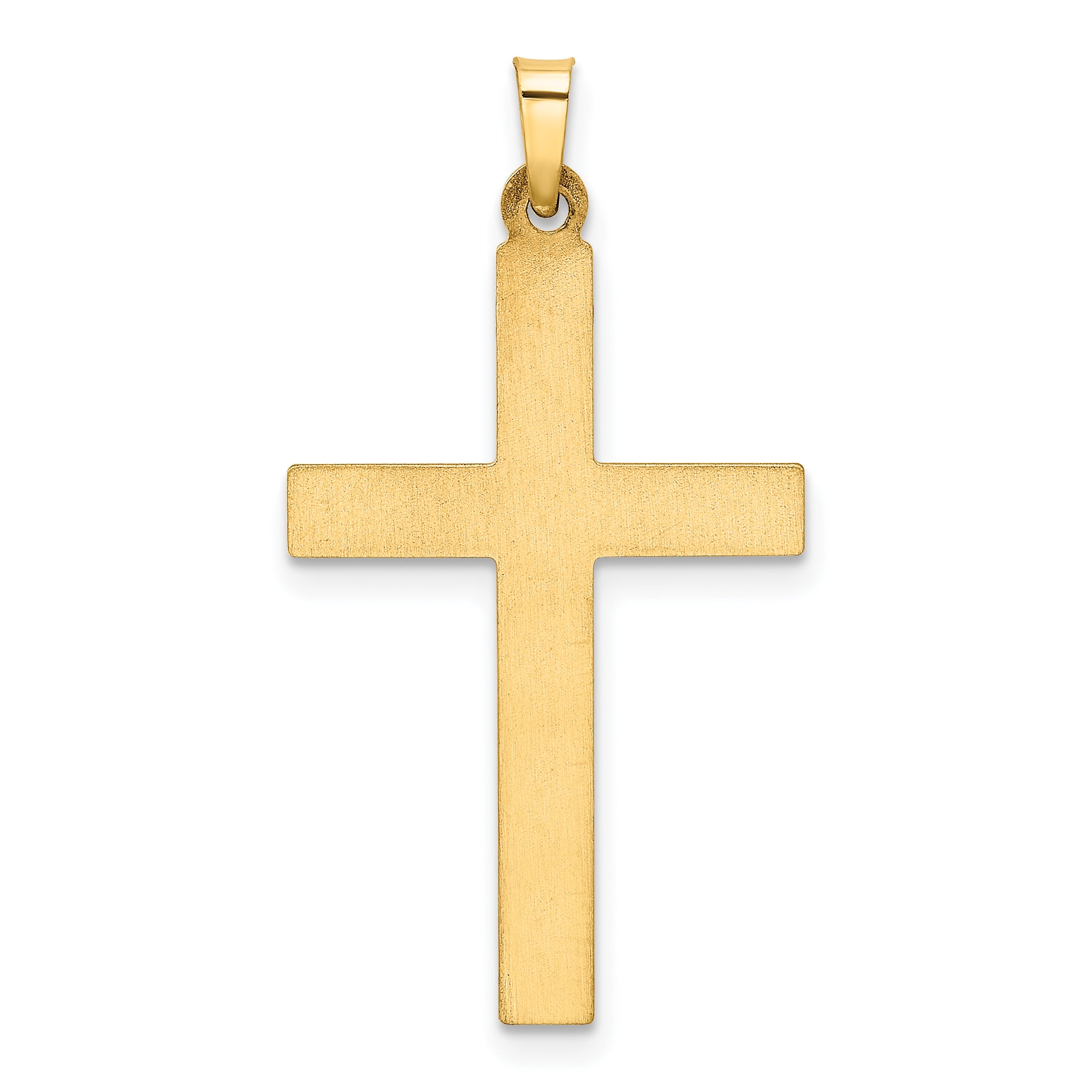 14K Hollow Cross Pendant