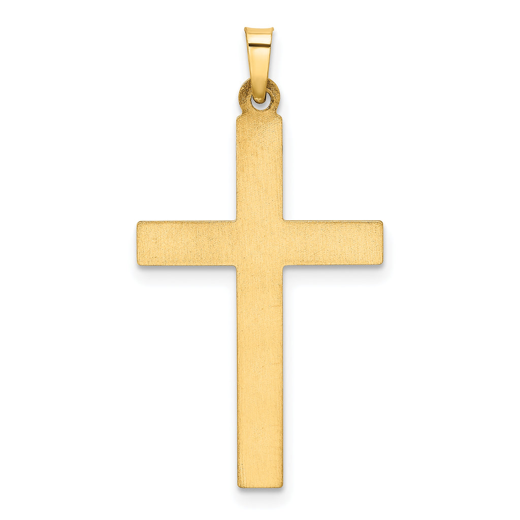 14K Hollow Cross Pendant
