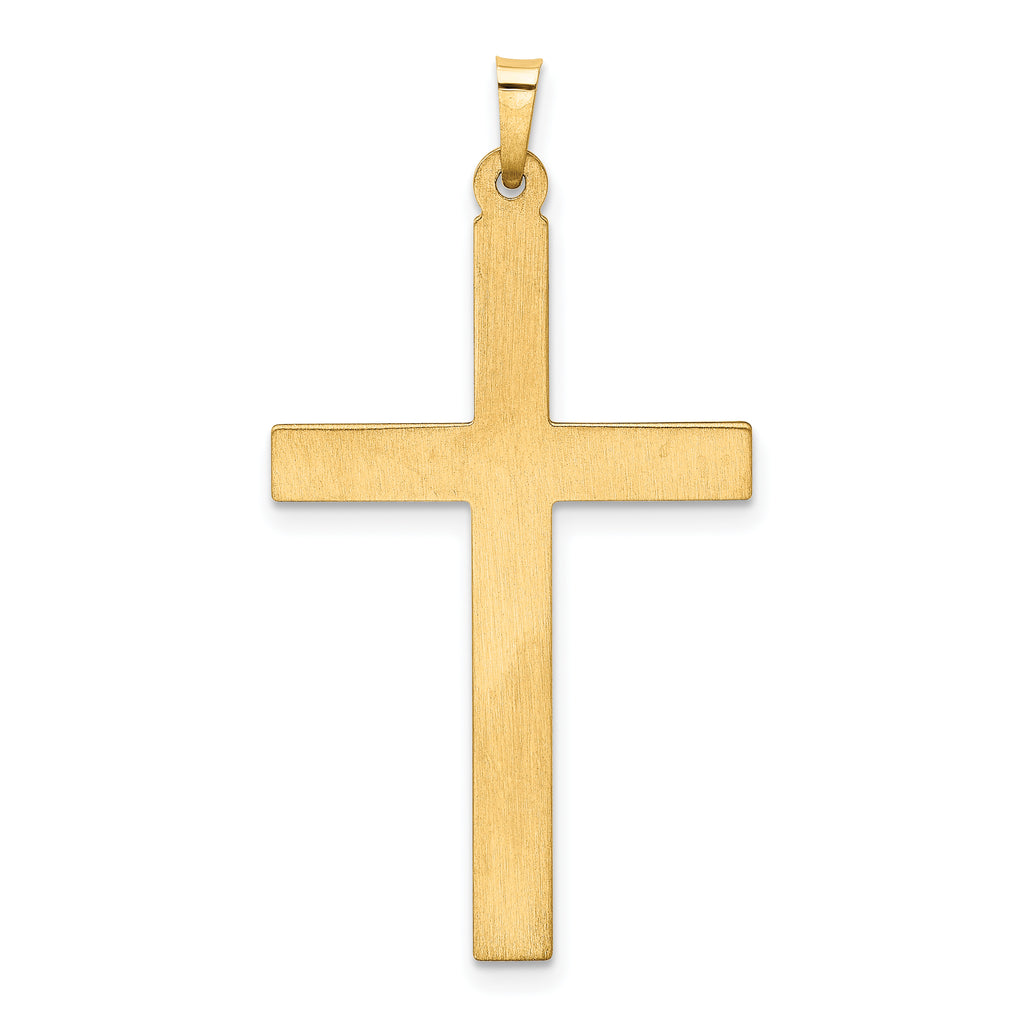 14K Hollow Cross Pendant