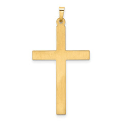 14K Hollow Cross Pendant