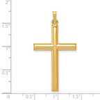 14K Hollow Cross Pendant