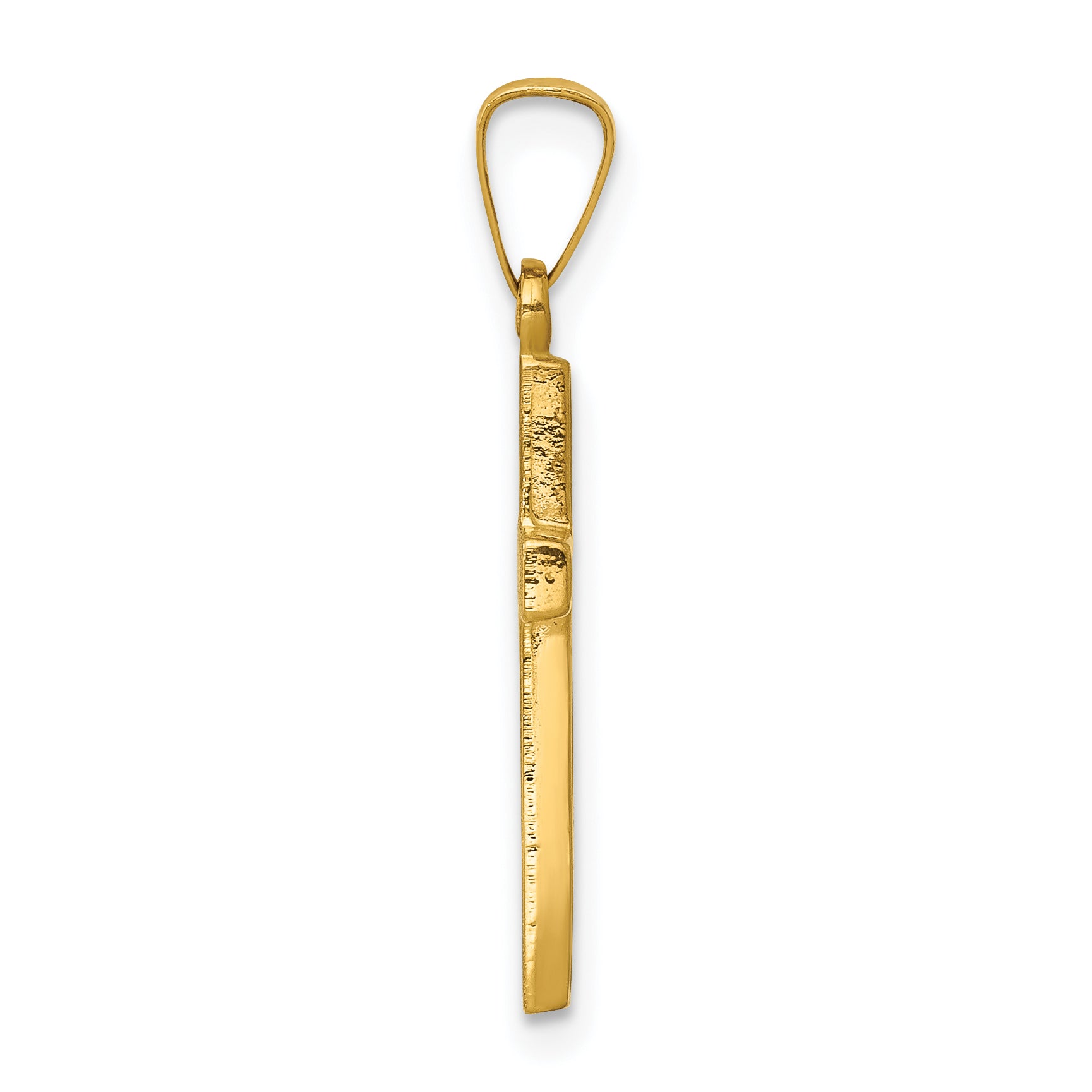 14K Small Hollow Cross Charm Secondary image