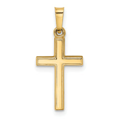 14K Small Hollow Cross Charm