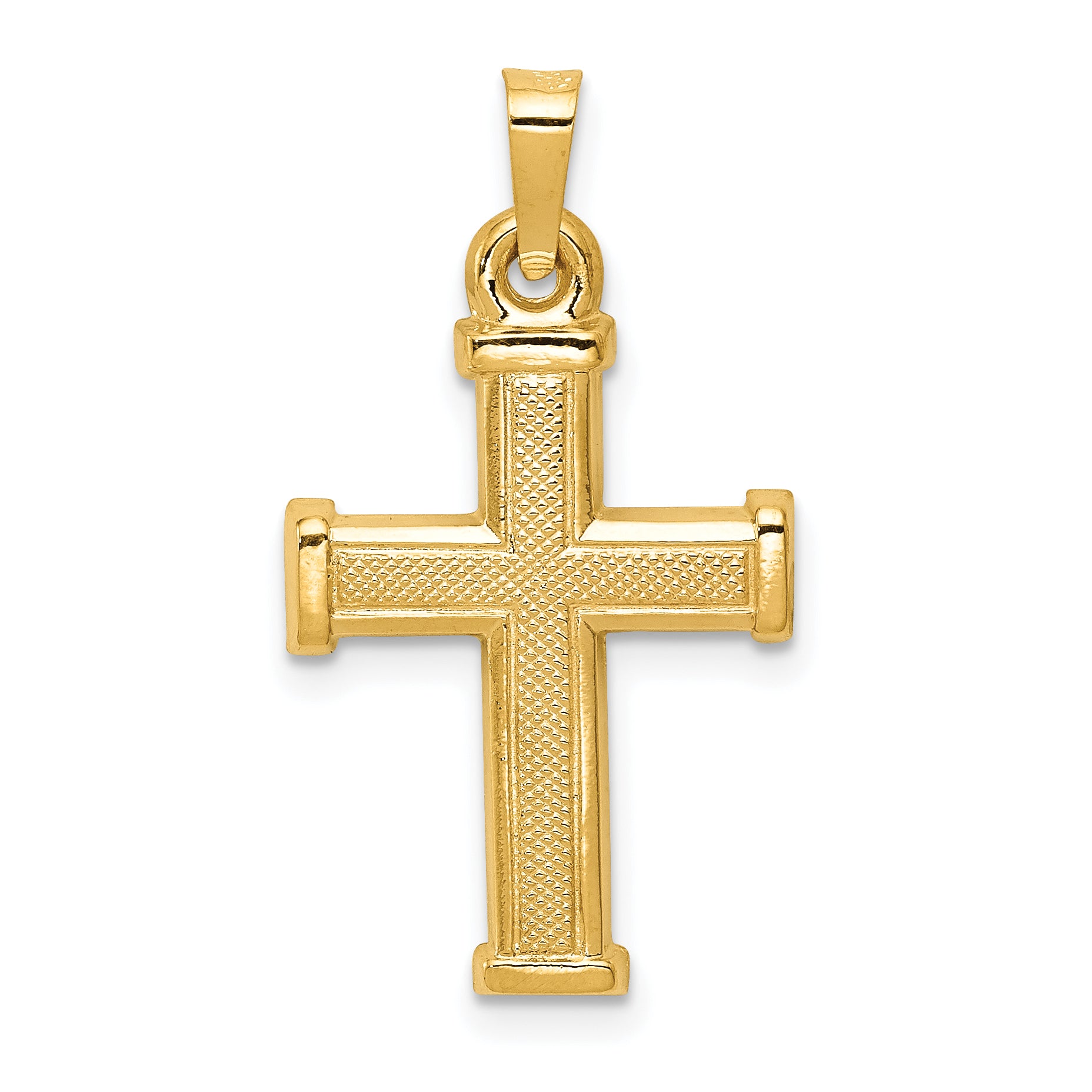 14k Hollow Latin Cross Pendant Main image