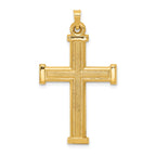 14k Hollow Latin Cross Pendant