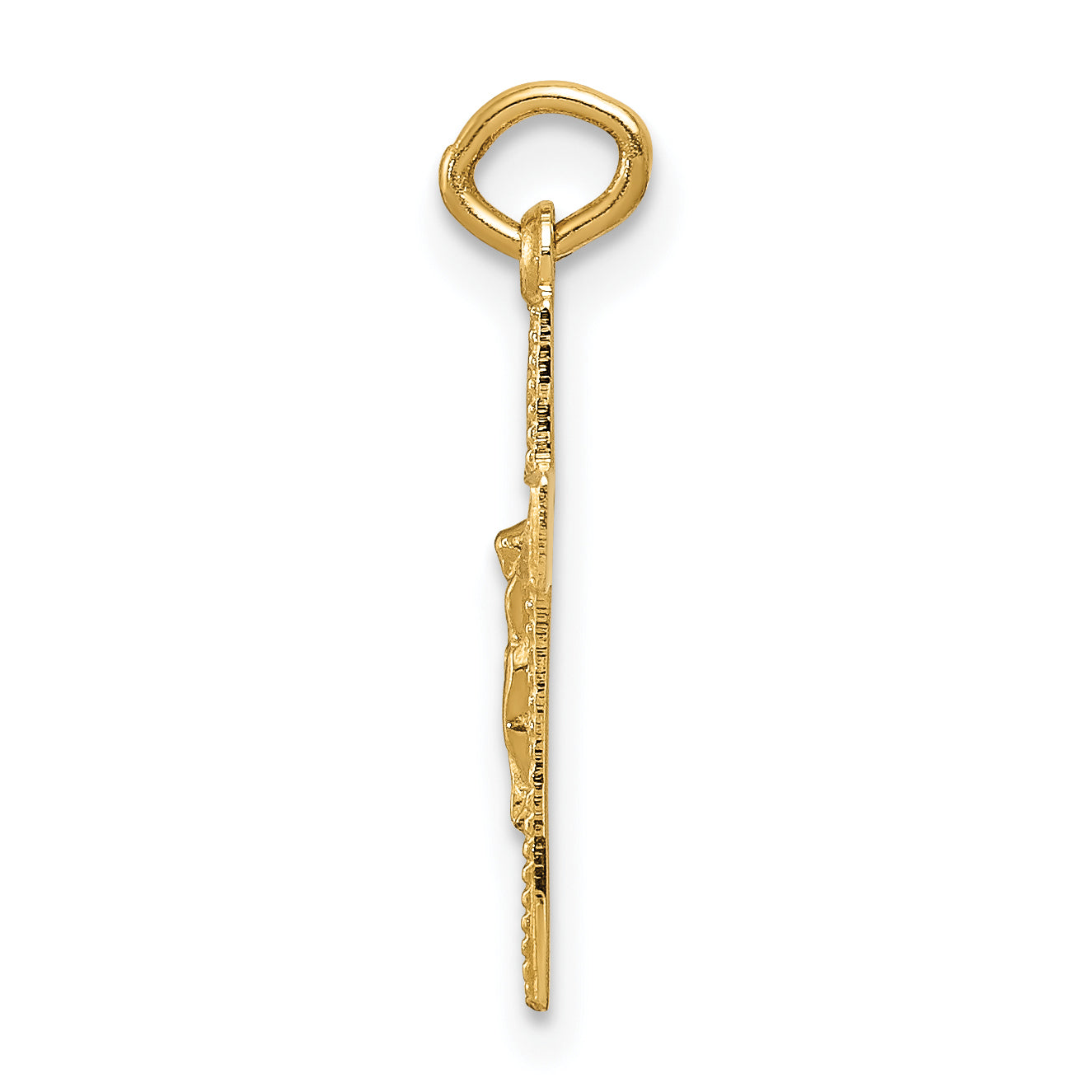 14K INRI Crucifix Charm Secondary image