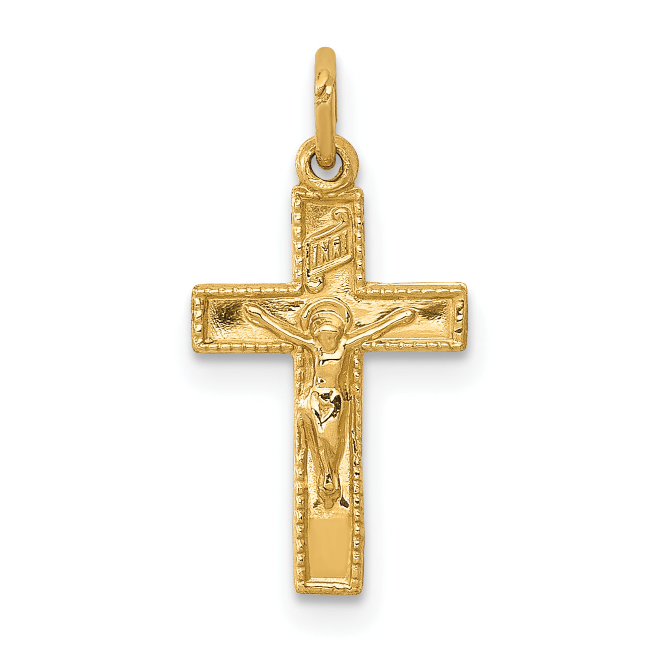 14k INRI Crucifix Charm Main image
