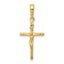 14k INRI Hollow Crucifix Pendant