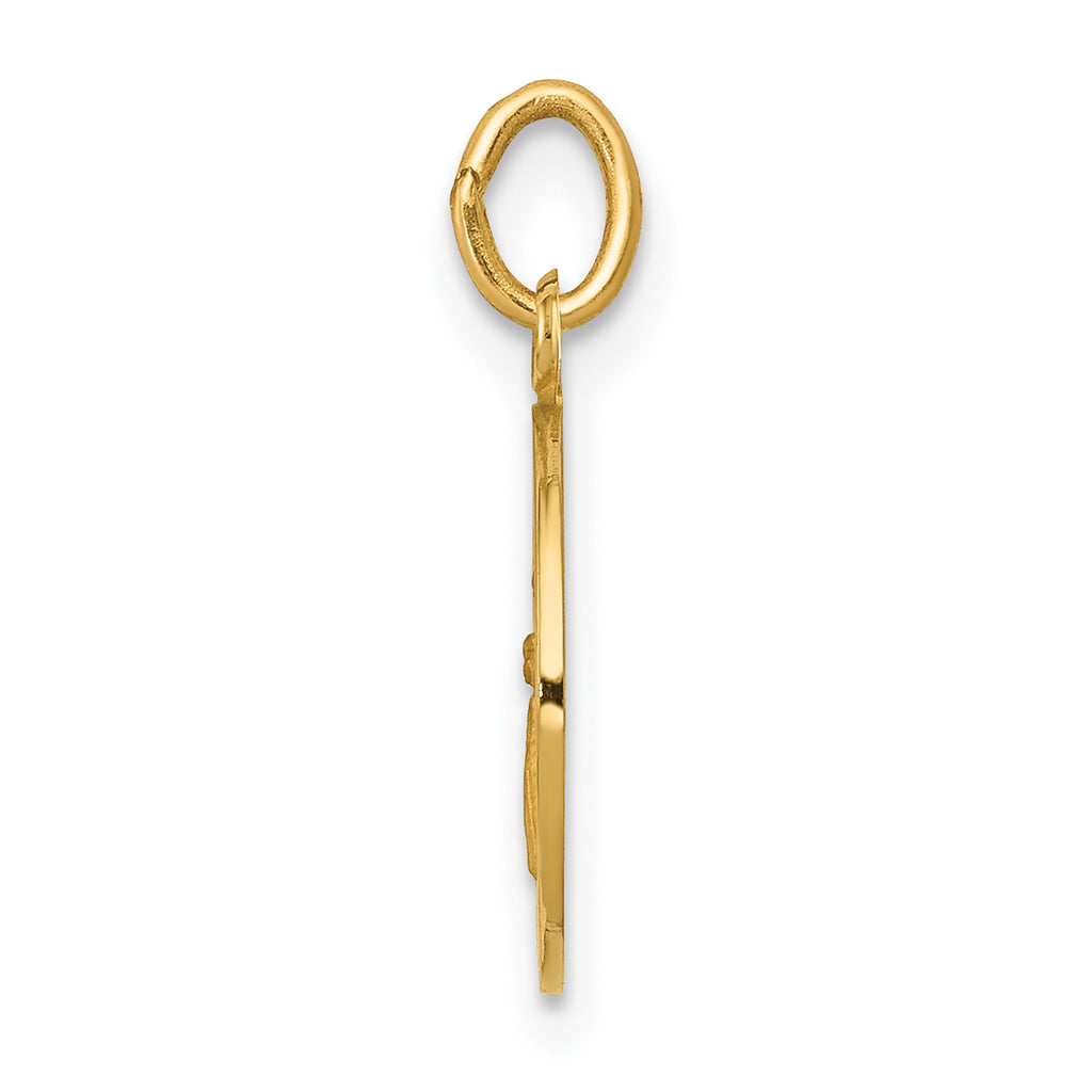 14K Guardian Angel Medal Charm