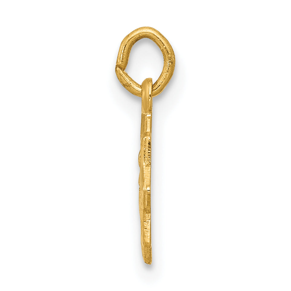 14K Blessed Mary Charm Secondary image