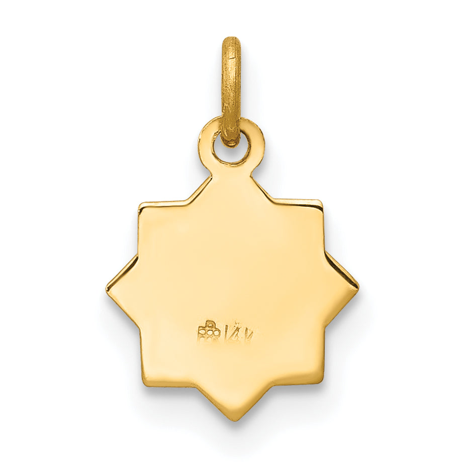 14K Blessed Mary Charm