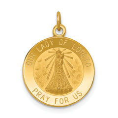 14k Our Lady of Loreto Medal Charm