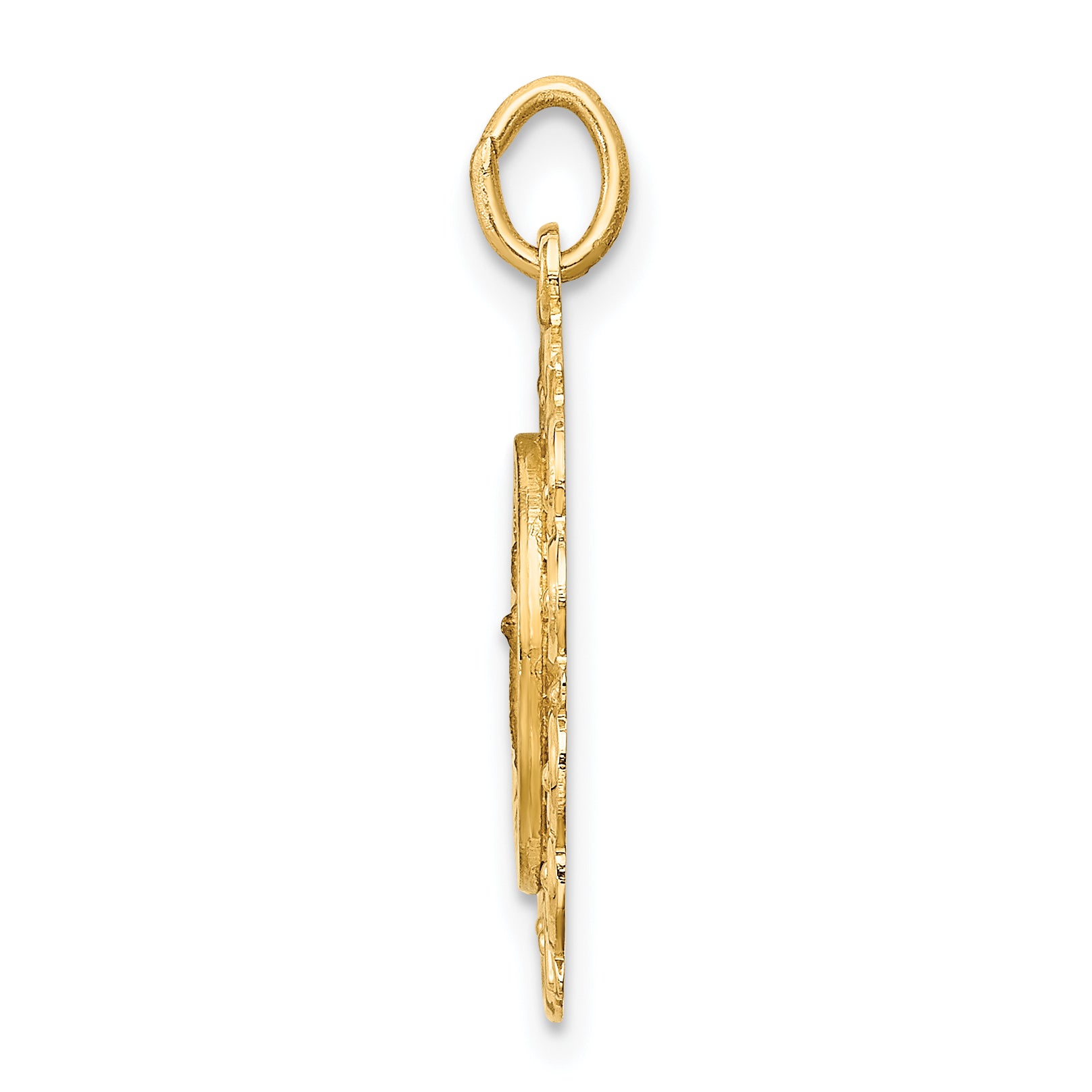 14K Infant of Prague Medal Charm Secondary image