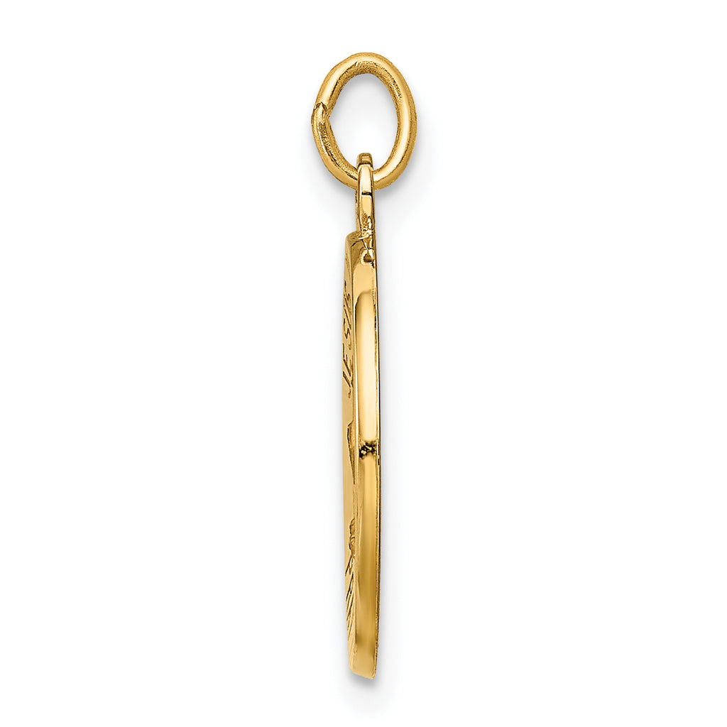 14K Jesus, Mary, Joseph Medal Charm