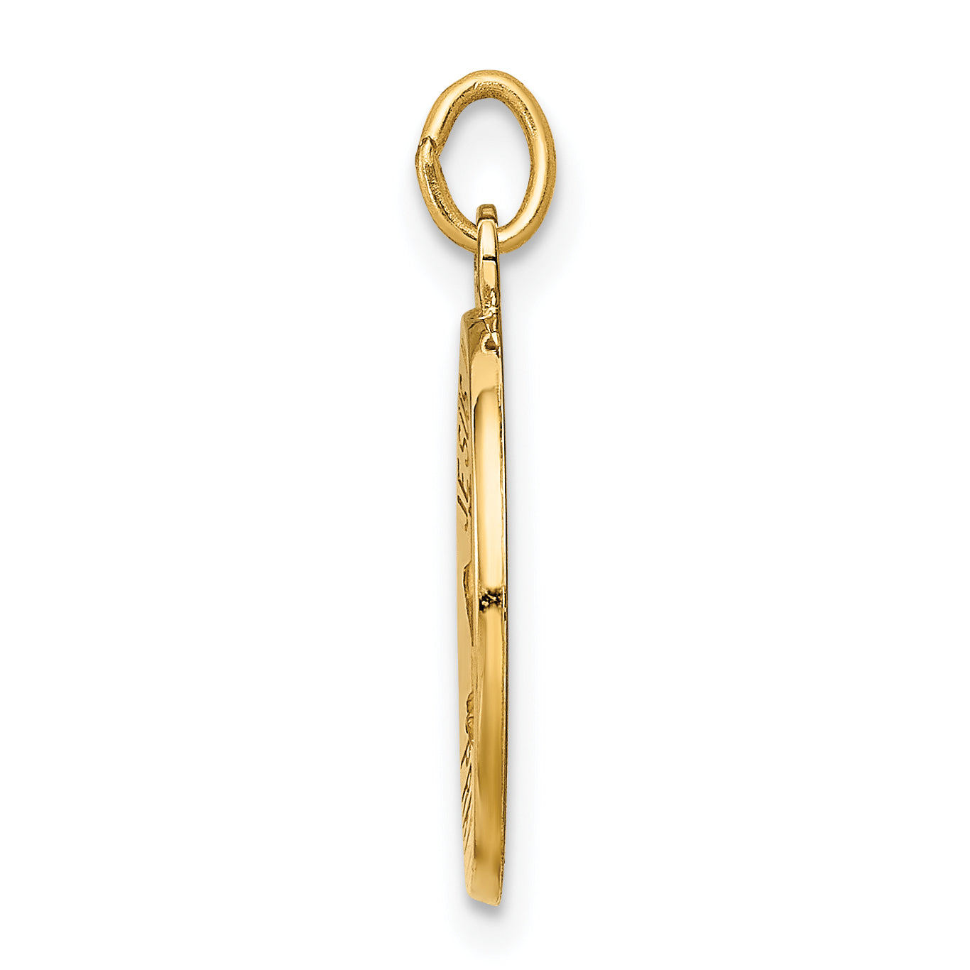 14K Jesus, Mary, Joseph Medal Charm