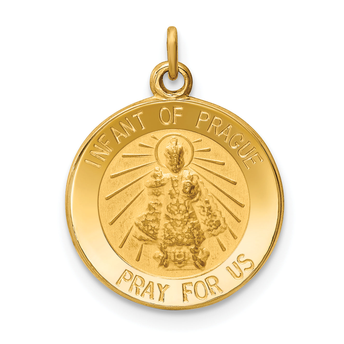 14k Infant of Prague Medal Charm Main image
