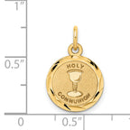 14K Holy Communion Disc Charm