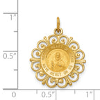 14K Sacred Heart of Jesus Medal Charm