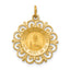 14k Sacred Heart of Jesus Medal Charm