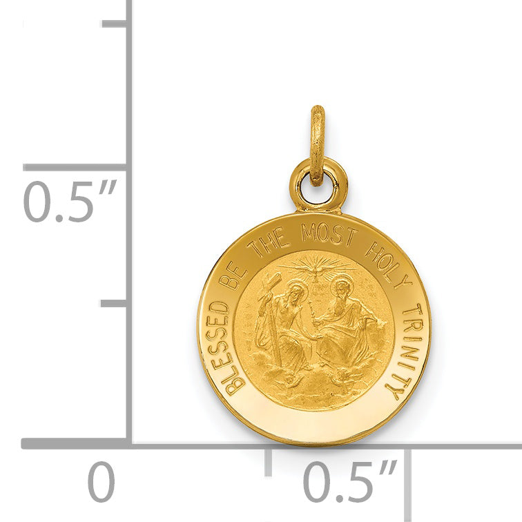 14K Holy Trinity Medal Charm