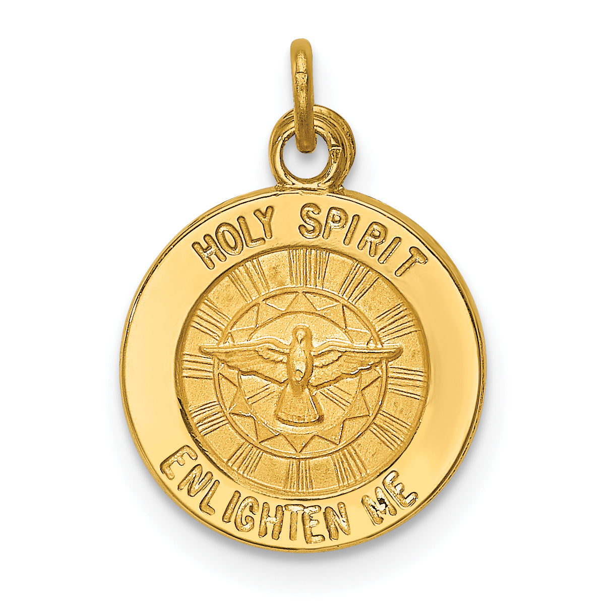14k Holy Spirit Medal Charm