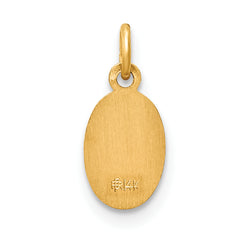 14K Saint Christopher Medal Charm