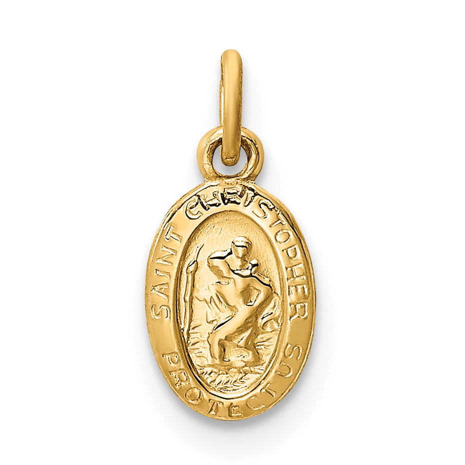 14k Saint Christopher Medal Charm Main image