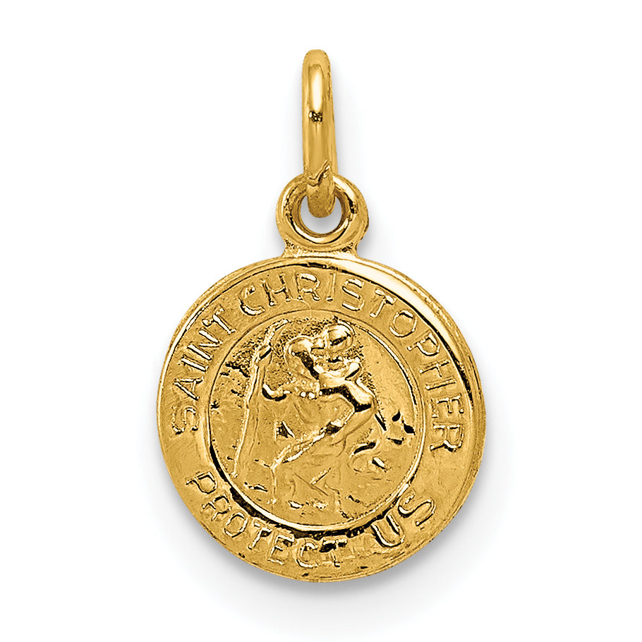 14k Saint Christopher Medal Charm Main image