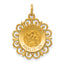 14k Saint Christopher Medal Charm