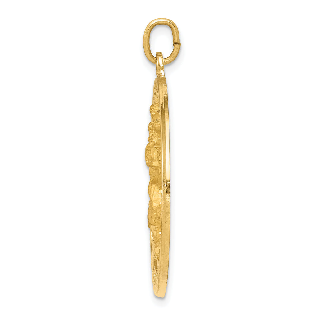 14K Saint Christopher Medal Pendant