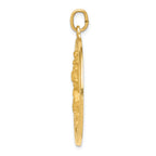 14K Saint Christopher Medal Pendant