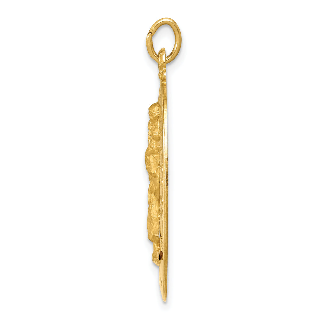 14K Saint Christopher Medal Pendant