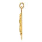 14K Saint Christopher Medal Pendant