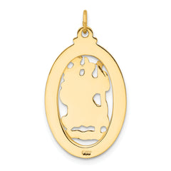 14K Saint Christopher Medal Pendant