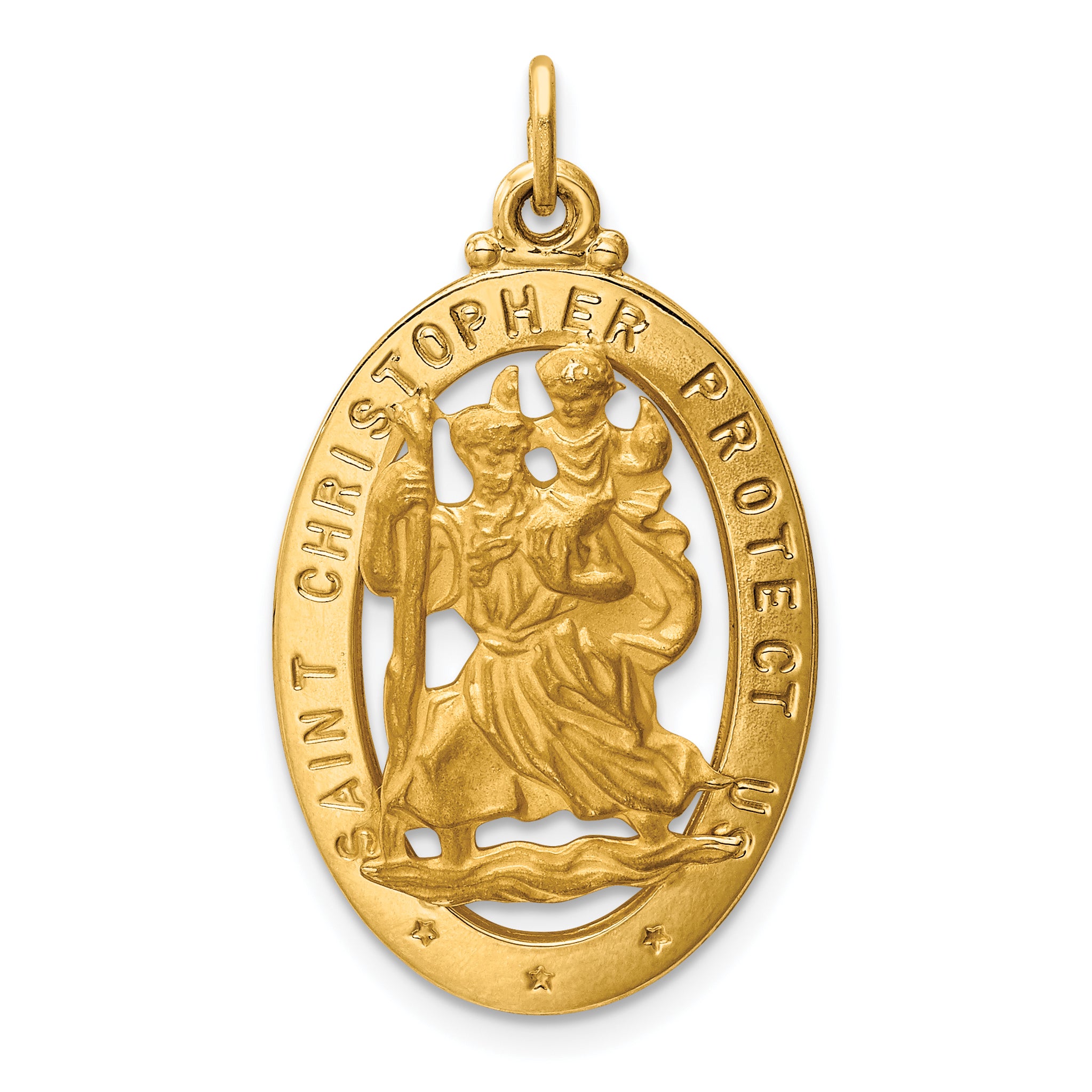 14k Saint Christopher Medal Pendant Main image