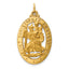 14k Saint Christopher Medal Pendant