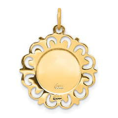 14K Saint Michael Medal Charm