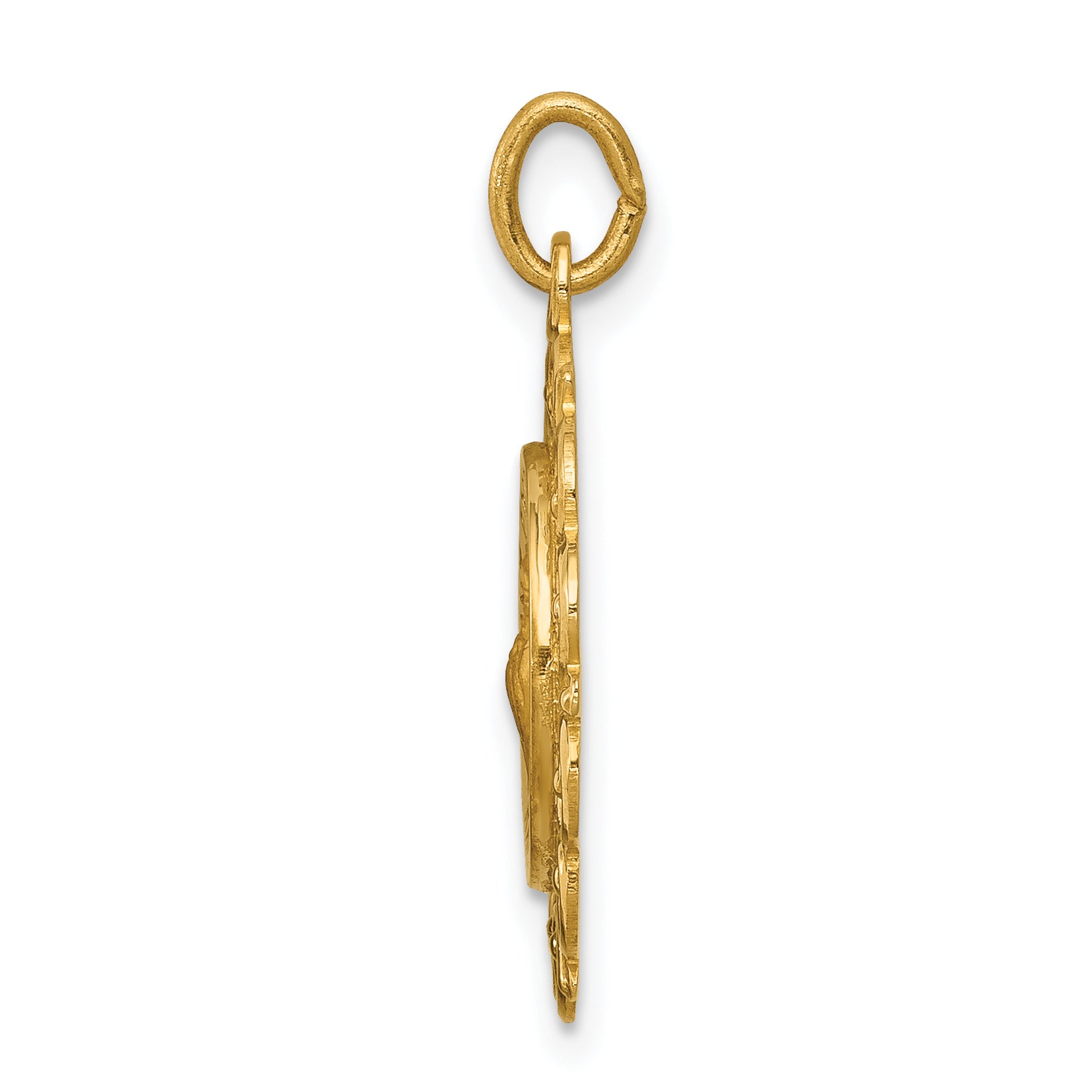 14K Saint Francis of Assisi Medal Pendant Secondary image