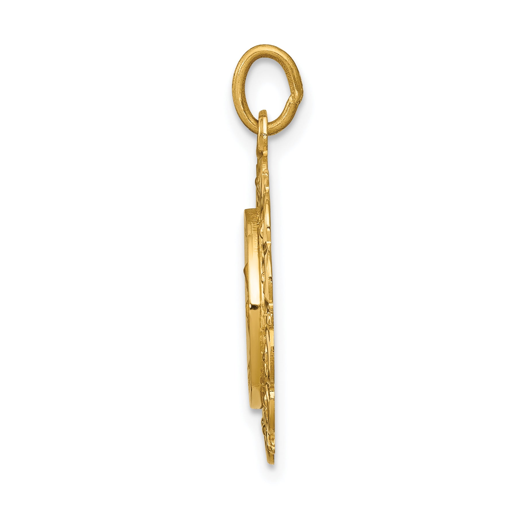 14K Saint Anne Medal Charm Secondary image