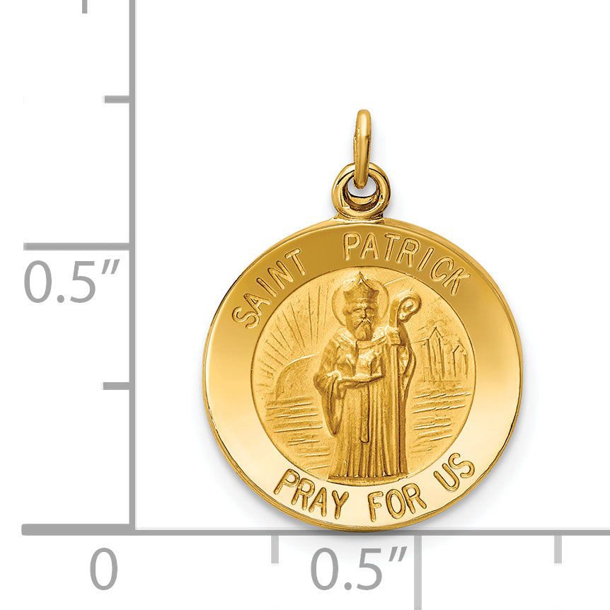 14K Saint Patrick Medal Charm