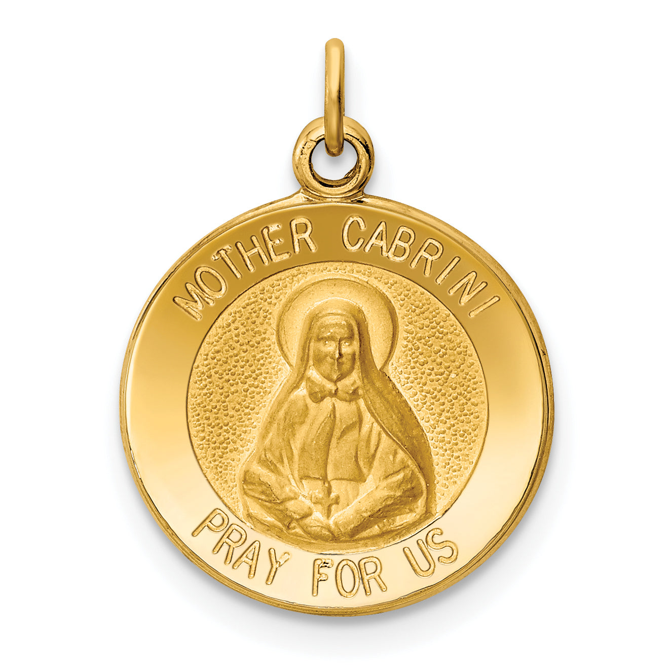 14k Mother Cabrini Medal Charm Main image