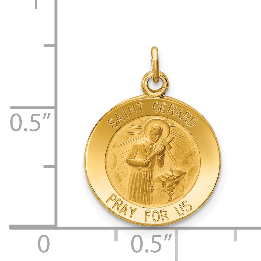 14K Saint Gerard Medal Charm