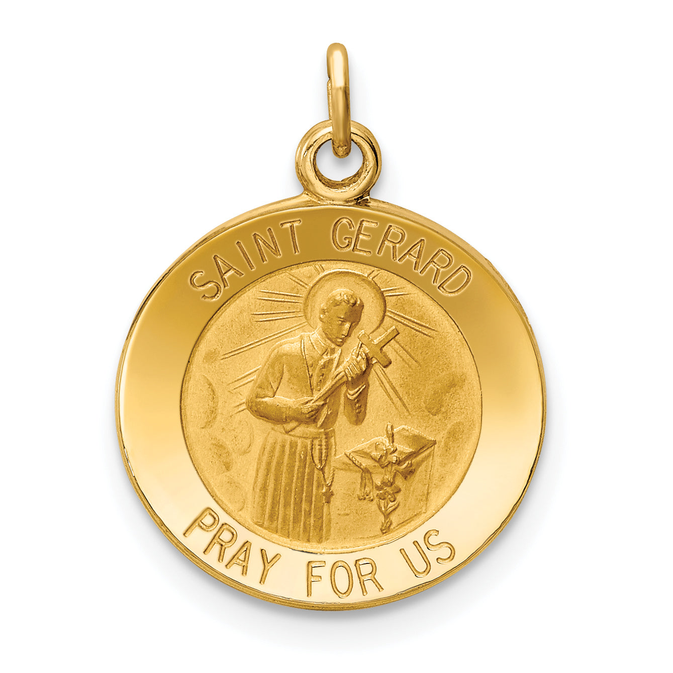 14k Saint Gerard Medal Charm Main image