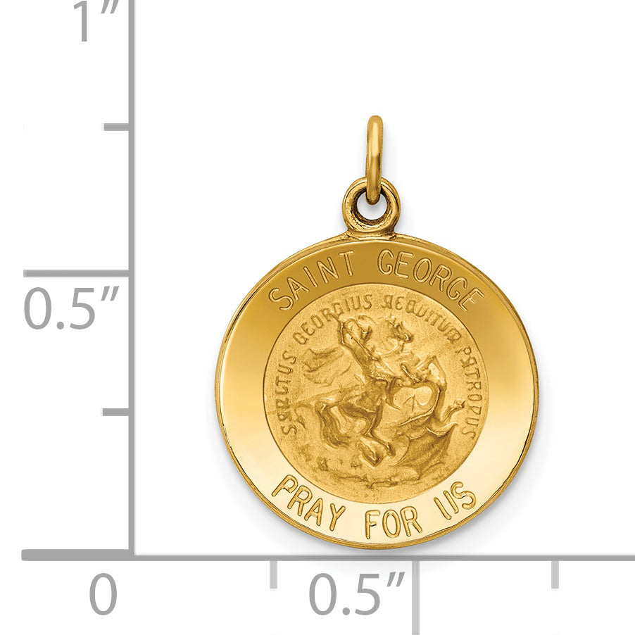 14K Saint George Medal Charm