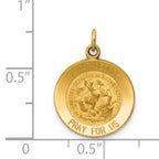 14K Saint George Medal Charm