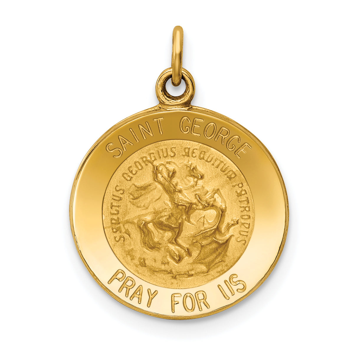 14k Saint George Medal Charm