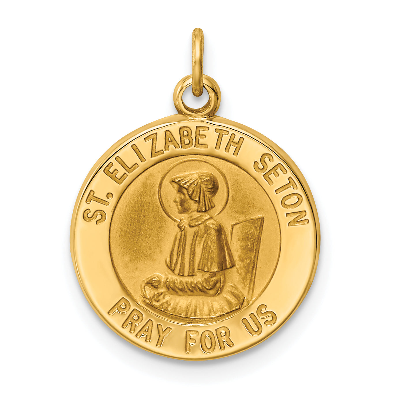 14k Saint Elizabeth Seton Medal Charm Main image