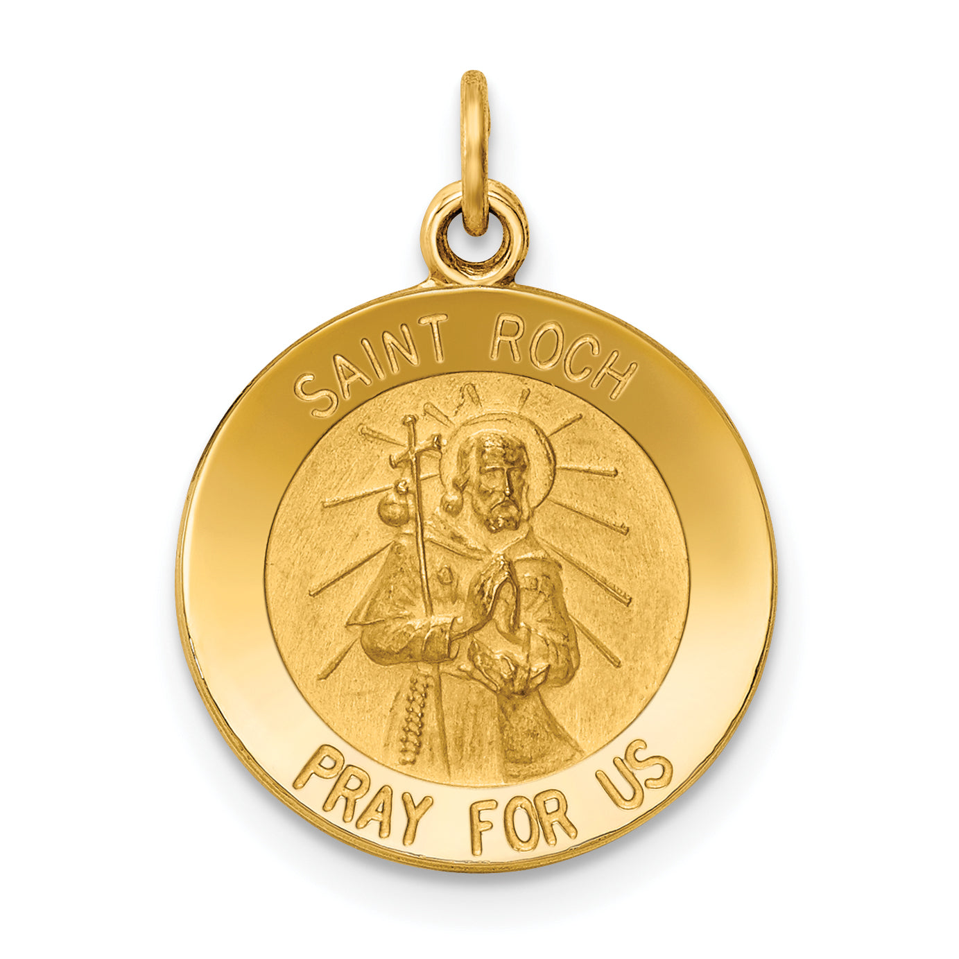 14k Saint Roch Medal Charm Main image