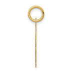 14K Solid Star of David Disc Charm